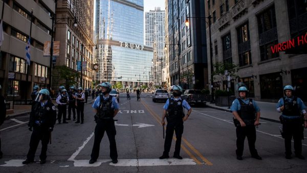 Woman in Chicago plows through barricade near Trump hotel: report