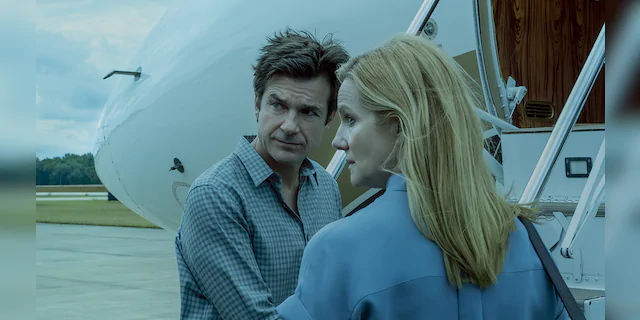Netflix's 'Ozark' starring Jason Bateman (left) and Lauran Linney (right) earned four Golden Globe nominations this year.
