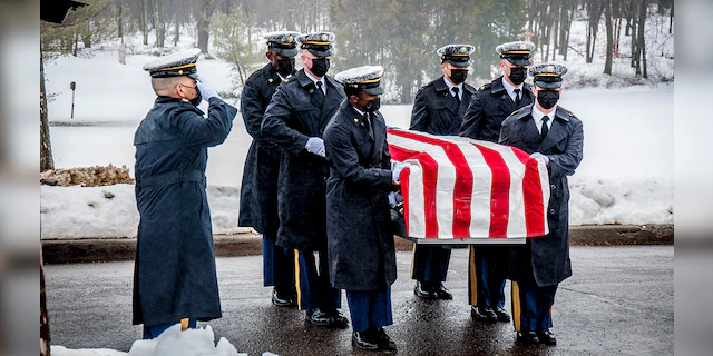 Kevin Jiang was laid to rest Tuesday, Feb. 16, 2021, at the Connecticut State Veterans Cemetery in Middletown. 