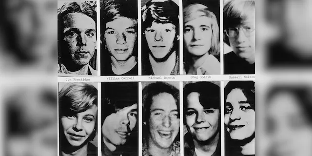 Shown are headshots of boys and young men whose bodies have been definitely identified as the victims of John Wayne Gacy. 