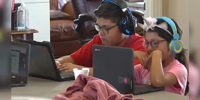 Students working from home (Stephanie Bennett/Fox News).