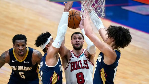 LaVine’s 36 points lift Bulls past Pelicans 128-124