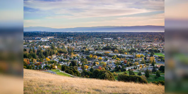 A view of Fremont, California, from Garin Dry Creek Pioneer Regional Park. WalletHub named the Golden State city as home to the happiest people in America.