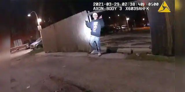 Video released by Chicago' Civilian Office of Police Accountability shows Toledo in the moments before he was fatally shot.