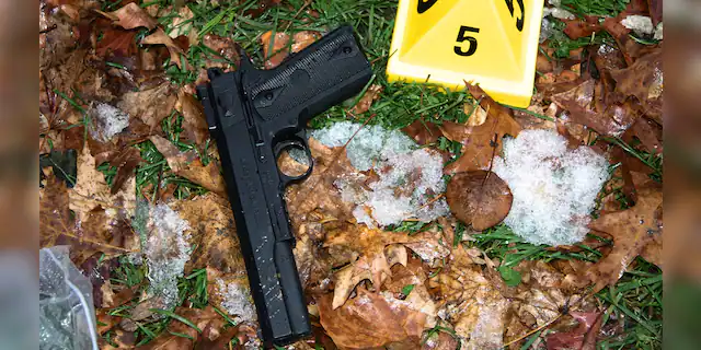 Investigators said the toy was "visually virtually indistinguishable from a real .45 Colt semiautomatic pistol." (Justice Department)