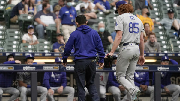 Dodgers’ May put on injured list, latest setback for staff