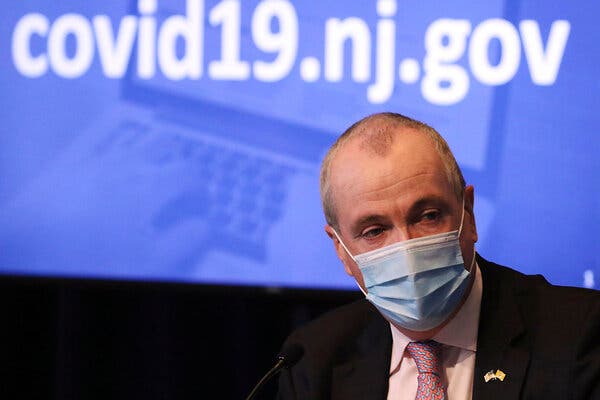 A spokeswoman for Gov. Phil Murphy of New Jersey said on Thursday that he and the state’s health department were reviewing new C.D.C. guidance allowing vaccinated people to skip masking in most places.