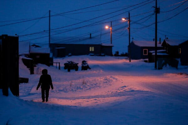 A village in Toksook Bay, Alaska. The programs that will receive funding aim to combat domestic violence in areas where families are geographically isolated.