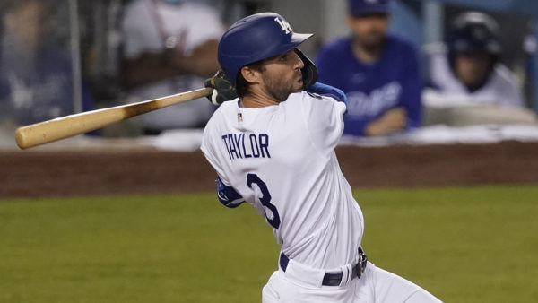 Taylor’s clutch hit caps 14-pitch at-bat, Dodgers deck Cards