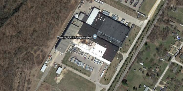 The fire is ongoing at the Chemtool Incorporated facility in Rockton, Ill. (Google Maps)