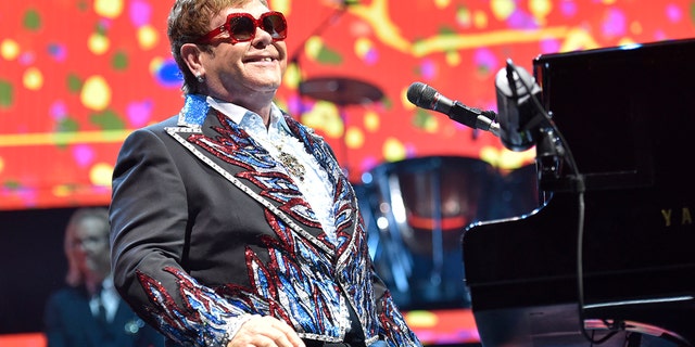 Elton John performs during his Elton John Farewell Yellow Brick Road tour in Rosemont, Ill. on Feb 15, 2019. Elton John has announced the final dates for his farewell tour, which includes stops at big stadiums in the U.S.