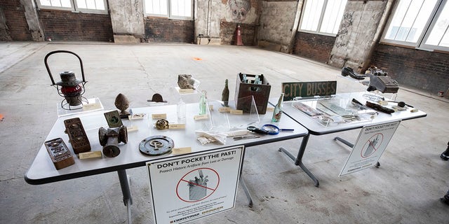 Workers at the Michigan Central Station renovation are encouraged to preserve and report any artifacts found.