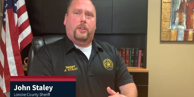 Lonoke County Sheriff John Staley during a video statement posted on Facebook July 1, 2021. (Courtesy: Lonoke County Sheriff's Office Facebook page)