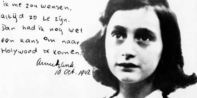 Anne Frank, German Jew who emigrated with her family to the Netherlands during the Nazi period. Separated from the rest of her family, she and her sister died of typhoid fever in the concentration camp Bergen-Belsen - Portrait with hadwritten comment, dated (Photo by ullstein bild/ullstein bild via Getty Images)