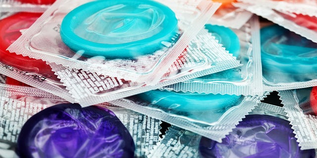 A collection of condoms.
