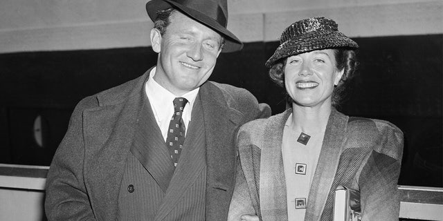 Spencer Tracy with his wife Louise Treadwell Tracy.