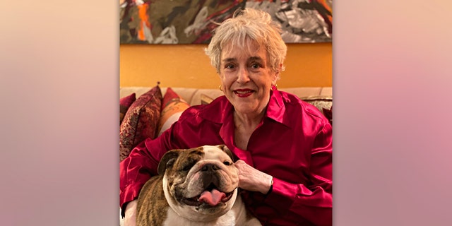 Janet Cawley and her beloved English bulldog, Lulabelle.