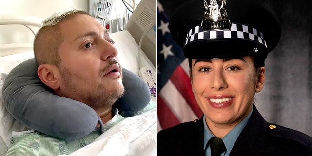 Chicago police Officer Carlos Yanez Jr. was critically wounded in the shooting during an Aug. 7 traffic stop that killed his partner, Officer Ella French. 