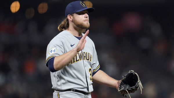 Burnes pitches Brewers by Giants in matchup of NL contenders