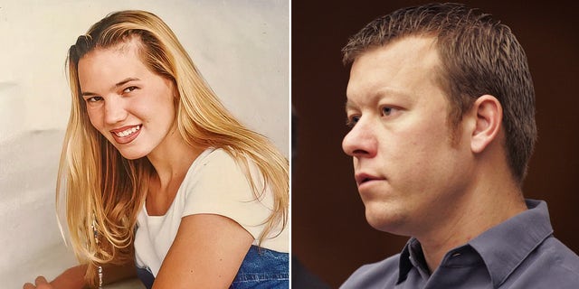 Kristin Smart who disappeared in 1996 and Paul Flores, prime suspect in the disappearance, appearing in Superior Court in Torrance with his attorney in 2006.