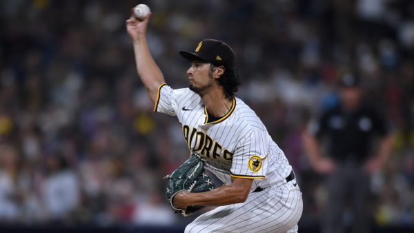 Darvish earns 1st win in 11 starts, Padres beat Angels 8-5