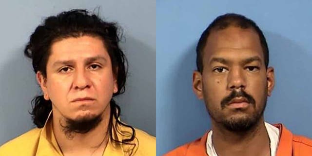 Luis Gomez-Garcia (left) and Christopher Krieg (right) allegedly held a woman at knifepoint while her two young children were inside her car. 