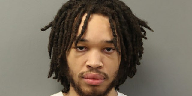 Aireon Luster, 24, was arrested on Wednesday at his grandmother's home in Riverside (Chicago PD)