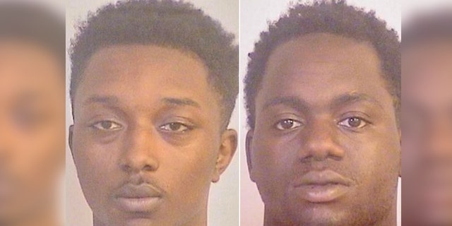 Julian Lamont Gordon (left) and James Deanthony Reed (right) are facing murder charges for allegedly taking part in a drive-by shooting Friday night in Tuscaloosa. 