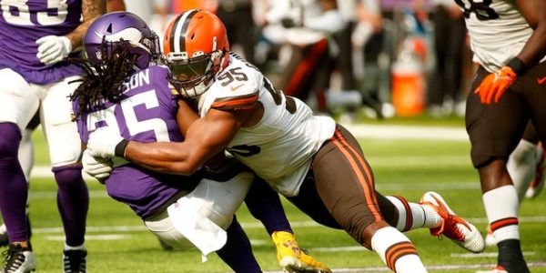 Browns’ Myles Garrett gets drug tested after win vs. Vikings: ‘I go sleeveless for one game and they hit me’