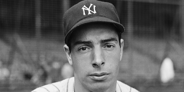 Joe DiMaggio, ace batter and outfielder of the New York Yankees, seen here in 1942.