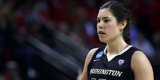 March 21 2016: Washington Huskies guard Kelsey Plum during a NCAA Division 1women's second round championship match at Xfinity Center, in College Park, Maryland. Washington defeated Maryland 74-65. 