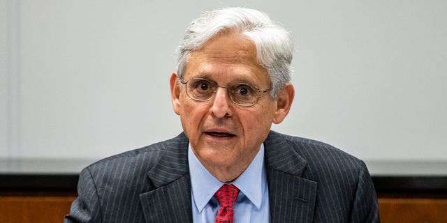 Attorney General Merrick Garland meets with law enforcement leadership and Illinois-area Strike Force Teams at the U.S. Attorney's Office on July 23, 2021 in Chicago, Illinois. 