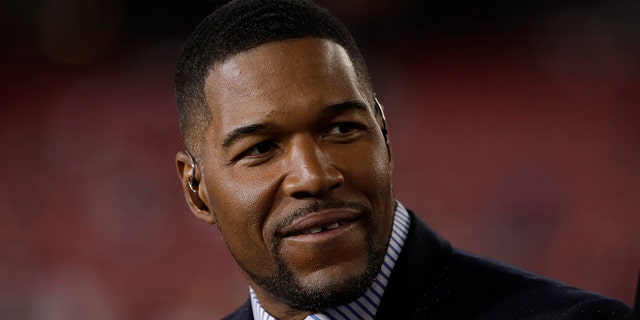 This Jan. 19, 2020, file photo shows Michael Strahan before the NFL NFC Championship football game between the San Francisco 49ers and the Green Bay Packers in Santa Clara, California.