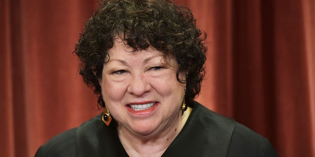 Associate Justice Sonia Sotomayor poses in the official group photo at the US Supreme Court in Washington, DC on November 30, 2018. 