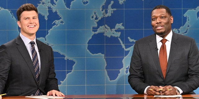 Hosts Colin Jost and Michael Che talked politics again during this week's "Weekend Update" segment. 