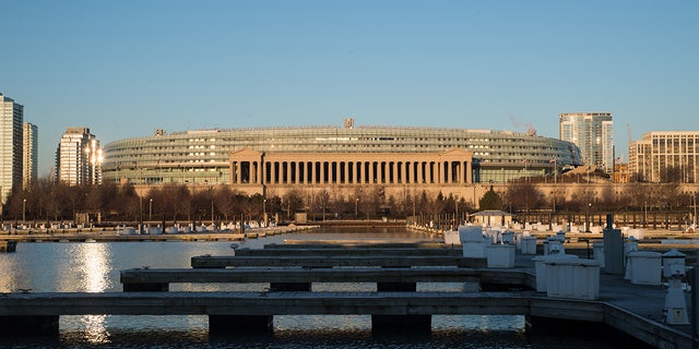FILE: General views of historic Soldier Field built in 1924, home of the Chicago Bears since 1971. (Photo by Patrick Gorski/Icon Sportswire via Getty Images)