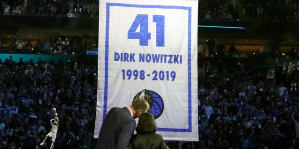 Mavericks retire Dirk Nowitzki’s 41 after win over Warriors