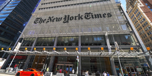 NEW YORK, UNITED STATES - 2020/08/20: A view of The New York Times Building Headquarters. (Photo by John Nacion/SOPA Images/LightRocket via Getty Images)