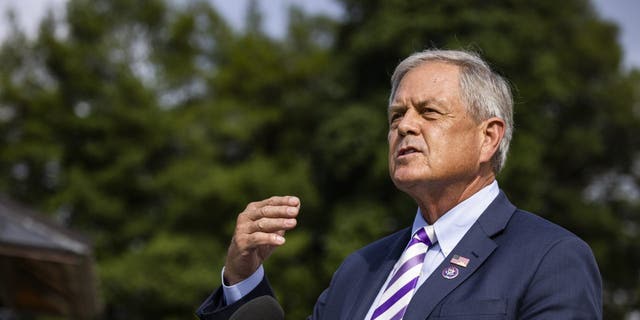 Rep. Ralph Norman, a Republican from South Carolina, speaks during a news conference outside the U.S. Capitol in Washington, D.C., on Thursday, July 1, 2021. 