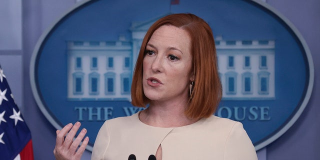 White House press secretary Jen Psaki answers questions during the daily White House press briefing January 6, 2022 in Washington, DC.
