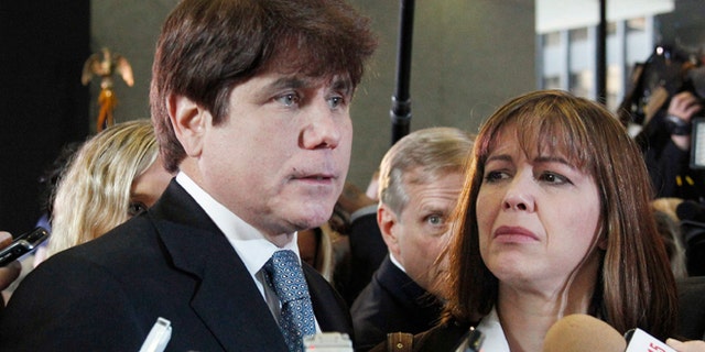 Former Illinois Gov. Rod Blagojevich and wife Patti.