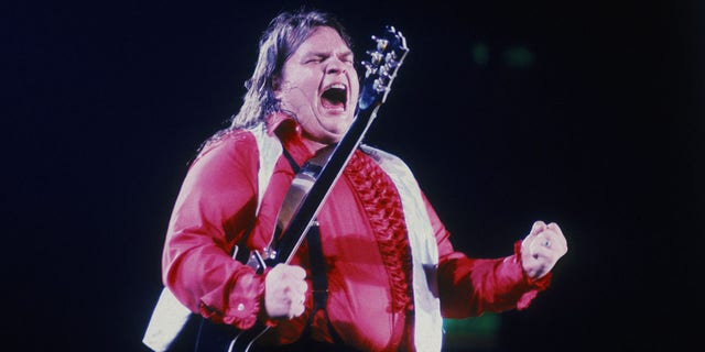 American rock singer Meat Loaf performing, circa 1977. 