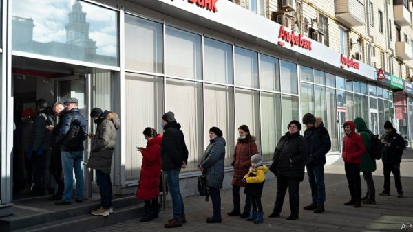The rouble’s collapse compounds Russia’s isolation