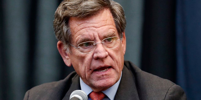 Chicago Blackhawks owner Rocky Wirtz speaks during a news conference in 2018 in Chicago. 