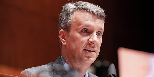 Representative Ben Cline, a Republican from Virginia, speaks during a House Judiciary Committee hearing in Washington, D.C., U.S., on Wednesday, June 10, 2020.