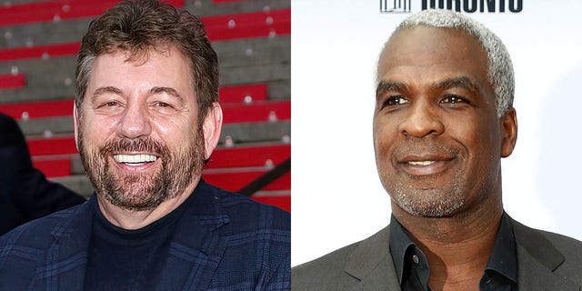 James Dolan, the Knicks owner, and Charles Oakley.