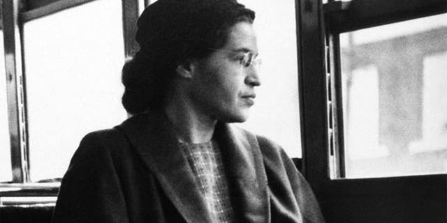 Rosa-Parks, civil rights activist, was born in 1913 in Tuskegee, Alabama.