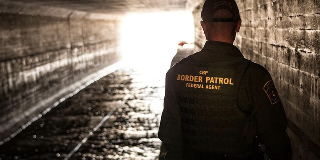 A U.S. Customs and Border Protection agent.