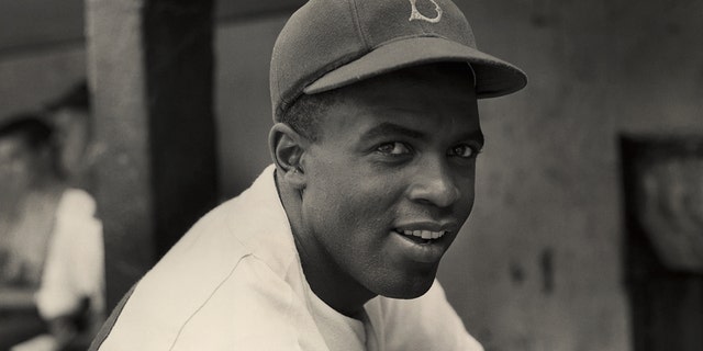 Brooklyn Dodgers infielder Jackie Robinson circa 1945.