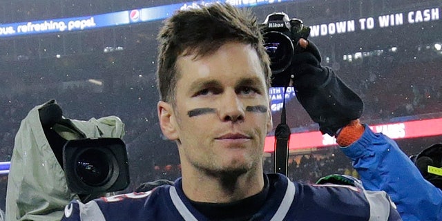 New England Patriots quarterback Tom Brady leaves the field after losing an NFL wild-card playoff football game to the Tennessee Titans on Jan. 4, 2020, in Foxborough, Massachusetts.